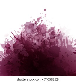 Wine stained background. Reddish spots. Vector background