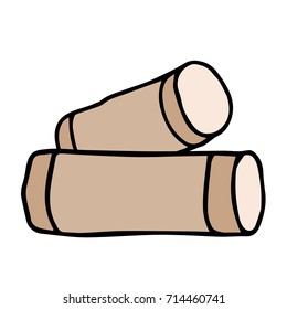 Wine Stopper vector Illustration. Doodle style. Design icon, print, logo, poster, symbol, decor, textile, paper, card. 
