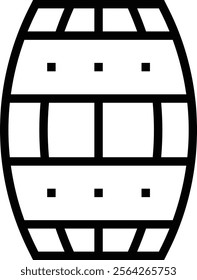 wine storage icon. Thin linear style design isolated on white background