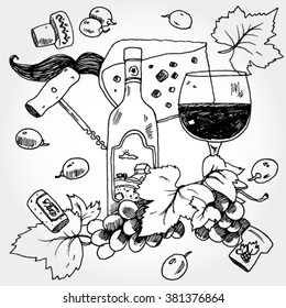 Wine Stuff Background