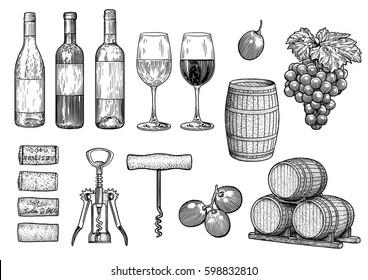 Wine stuff illustration 