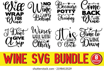 archivo de diseño del paquete de Wine Svg