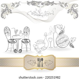 Wine symbols collection