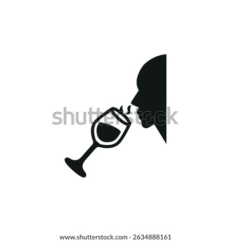 Wine tasting icon. Simple wine tasting icon for social media, app and web design. Vector illustration.