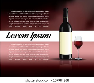 Wine tasting Poster| Editable Illustration