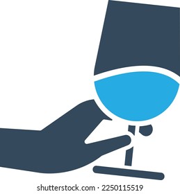 Wine Tasting Vector Icon which is suitable for commercial work and easily modify or edit it
