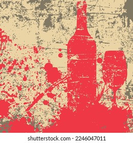 fondo de grano texturado de vino rojo