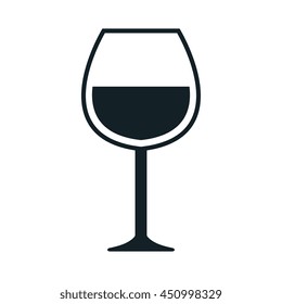 Wine theme icon design in black and white colors, vector illustration graphic design.