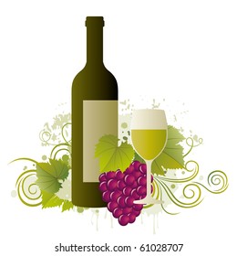 wine themed design element