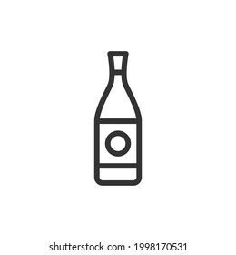 Wine thin line icon. Symbol in trendy outline style. Premium design for web and apps. Perfect for UI. 