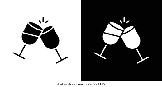 Vinho toast ícone vetor design vetor eps 10