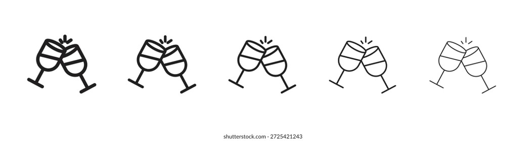Vinho toast ícone vetor design vetor eps 10