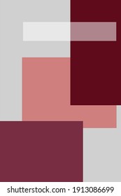 vector de forma geométrica abstracta de tonos de vino
