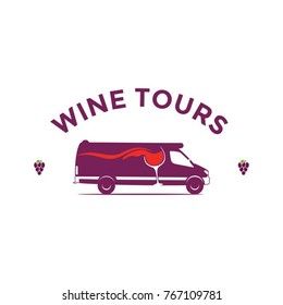 Wine tours vector design