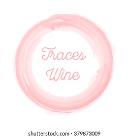 wine traces on a white background this stylish