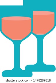 wine trendy icon on white background for web graphic