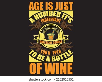 Wine t-shirt design vector file
