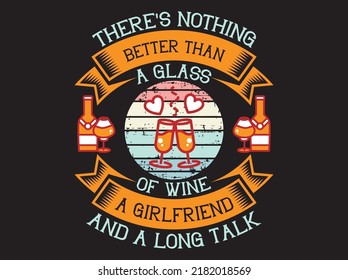 Wine t-shirt design vector file