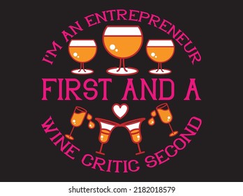 Wine t-shirt design vector file