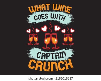 Wine t-shirt design vector file