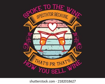 Wine t-shirt design vector file