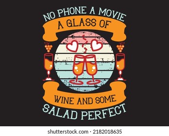 Wine t-shirt design vector file