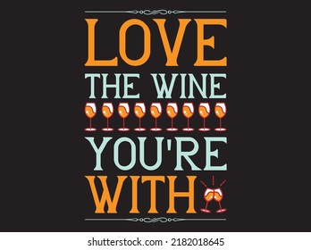 Wine t-shirt design vector file
