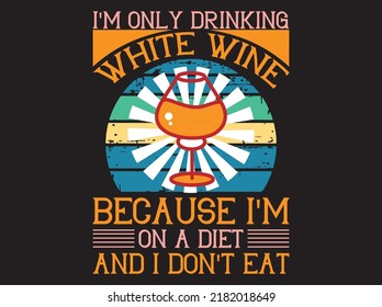 Wine t-shirt design vector file