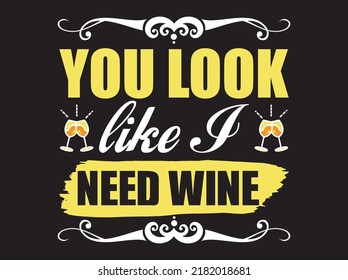 Wine t-shirt design vector file