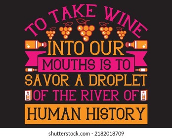 Wine t-shirt design vector file