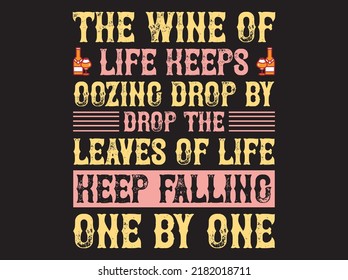 Wine t-shirt design vector file