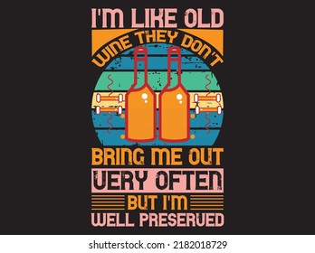 Wine t-shirt design vector file