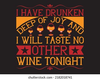 Wine t-shirt design vector file