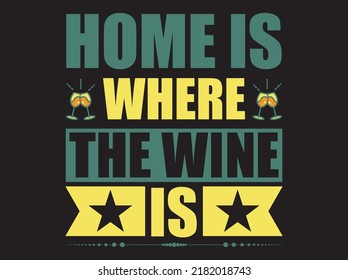 Wine t-shirt design vector file