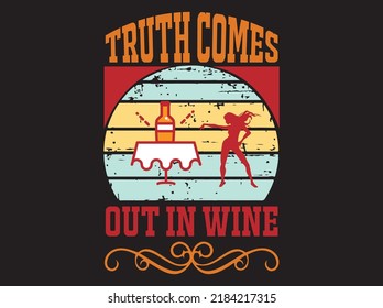 Wine t-shirt design vector file