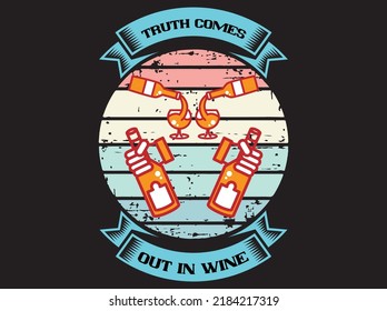 Wine t-shirt design vector file