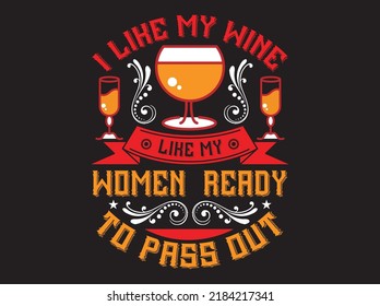 Wine t-shirt design vector file