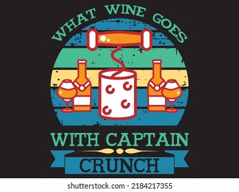 Wine t-shirt design vector file