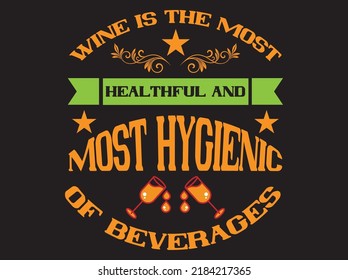 Wine t-shirt design vector file