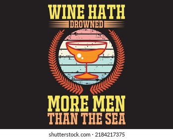 Archivo vectorial de diseño de camisetas de vino