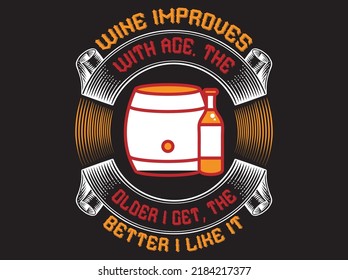 Wine t-shirt design vector file