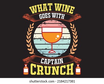 Wine t-shirt design vector file