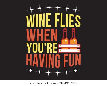 Wine t-shirt design vector file
