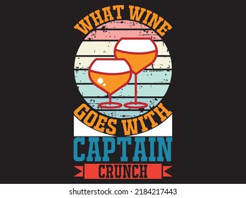 Wine t-shirt design vector file