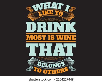 Wine t-shirt design vector file
