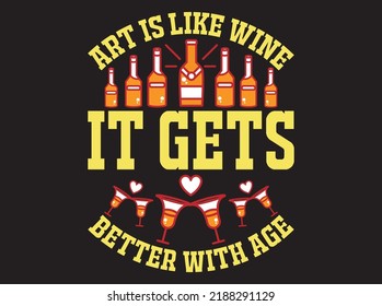 Wine  t-shirt design vector file