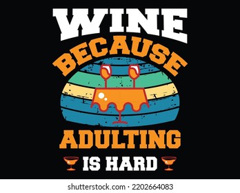 Archivo vectorial de diseño de camisetas de vino