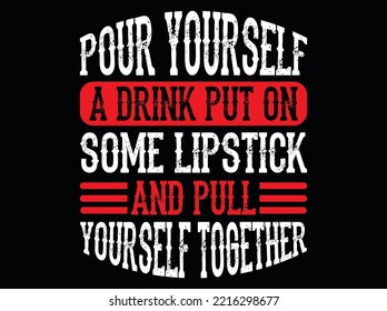 Wine t-shirt design vector file