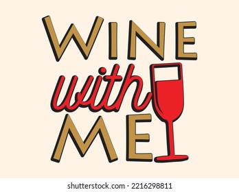 Wine t-shirt design vector file