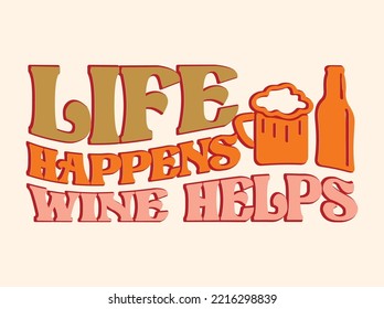 Wine t-shirt design vector file